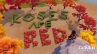 The "Roses are red" message (Image via Ronica Pilar Mejica Cabansag)